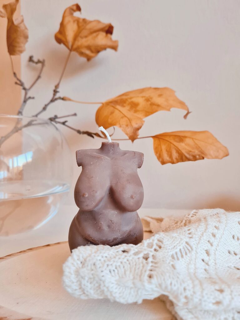 Chocolate Woman Body Candle