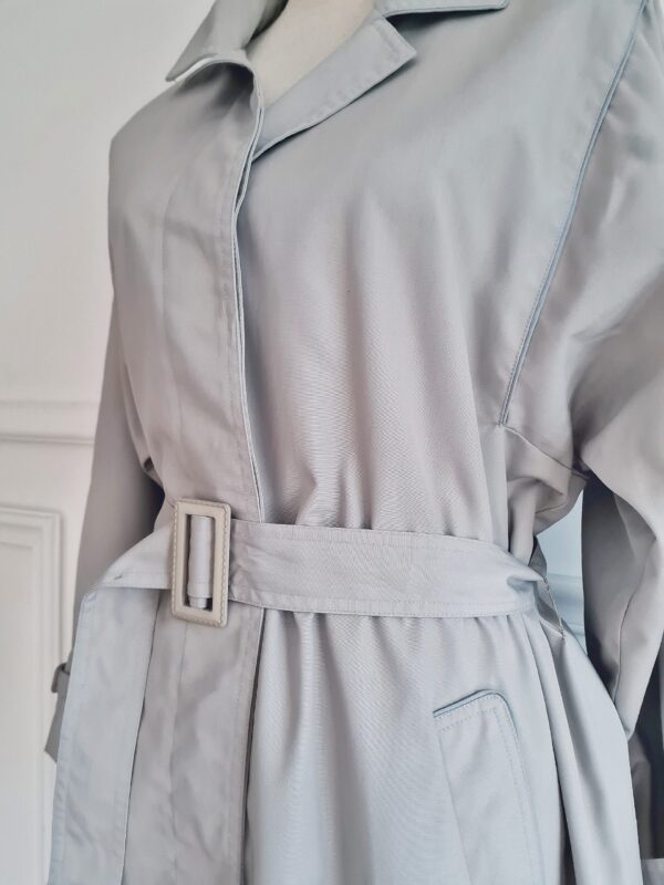 Chic Light Grey Coat with belt - 40 - Image 3