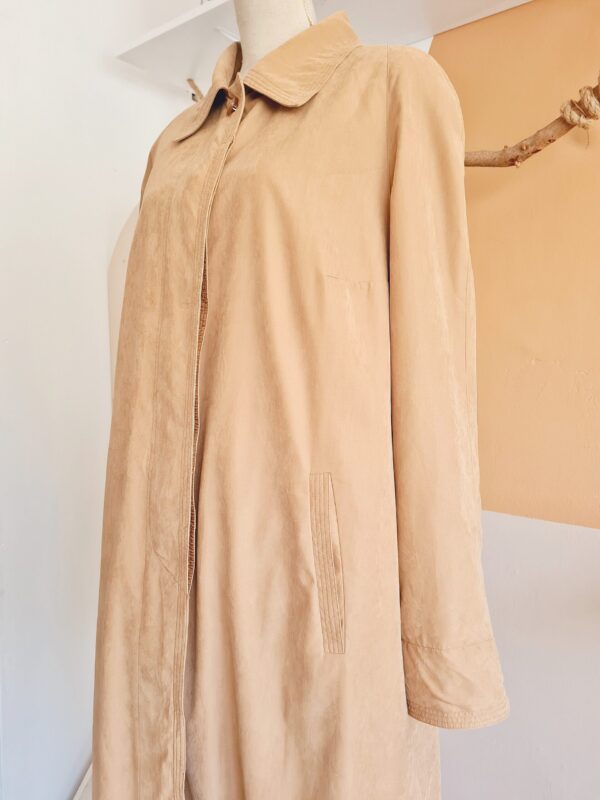 Camel Trench Coat Long - Image 3